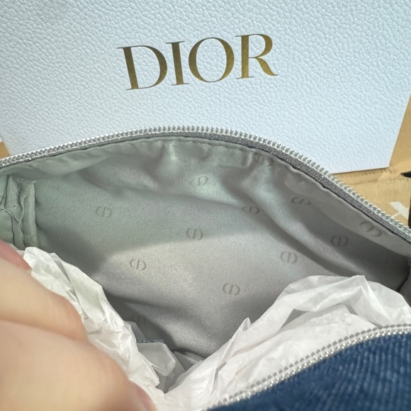 Mini Dior Lipstick & Fragrance Gift Set with Denim Travel Pouch - NIB - Picture 10 of 10